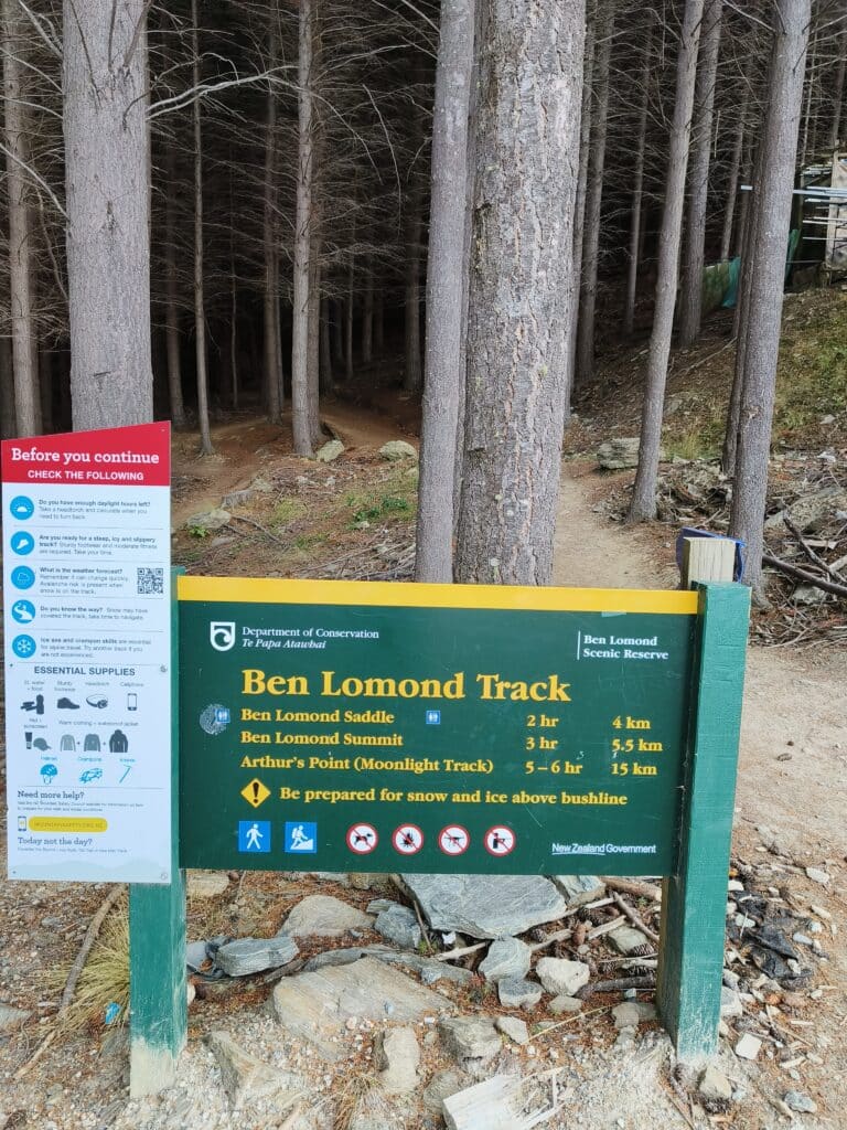 Ben Lomond Information Sign