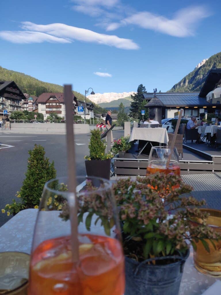 View From Guesthouse Ortisei - Solo Hiking Dolomites