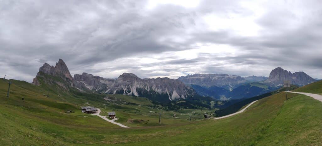 View of Seceda - Solo Hiking Dolomites 